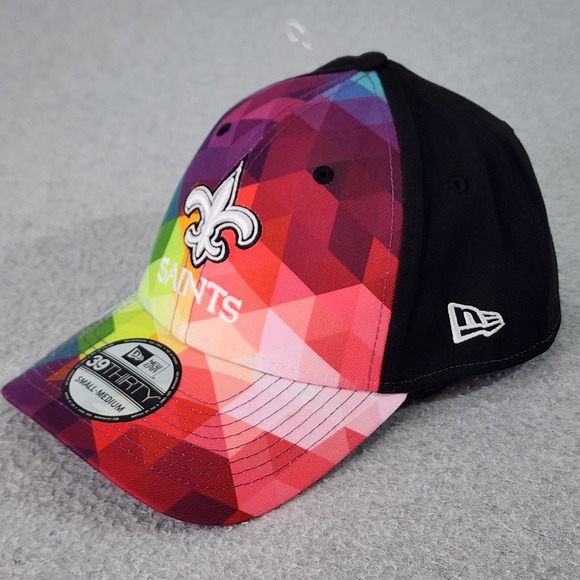 New Era Other - New Orleans Saints NFL New Era 39Thirty Hat Adult S/M Black Crucial Catch Cap